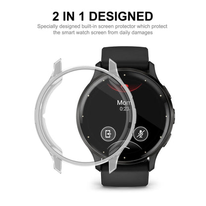 For Garmin Venu 3 ENKAY Hat-Prince Full Coverage Transparent TPU Watch Case with Screen Protection - Watch Cases by ENKAY | Online Shopping UK | buy2fix