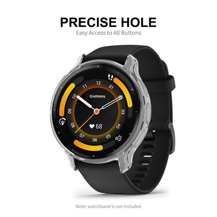 For Garmin Venu 3 ENKAY Hat-Prince Full Coverage Transparent TPU Watch Case with Screen Protection - Watch Cases by ENKAY | Online Shopping UK | buy2fix