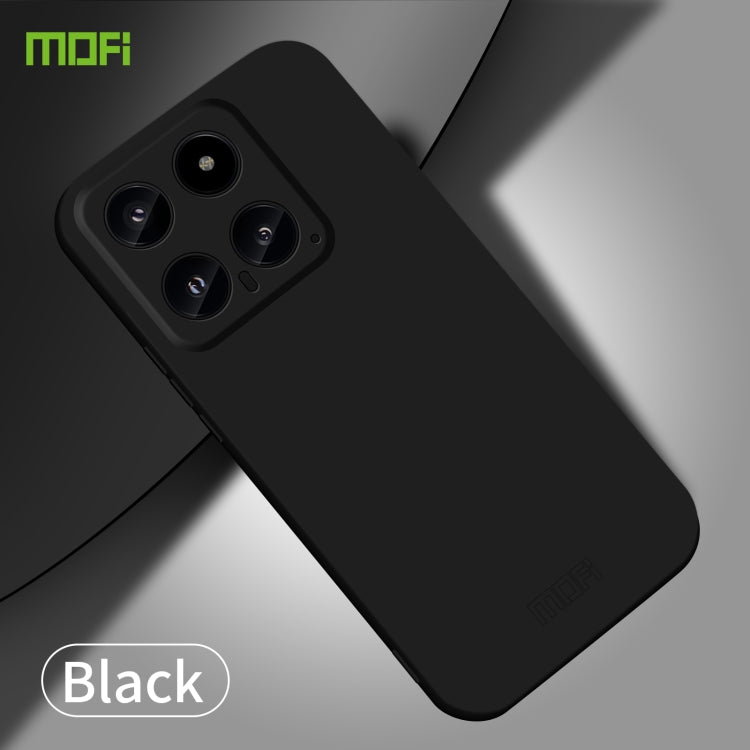 For Xiaomi 14 MOFI Qin Series Skin Feel All-inclusive PC Phone Case(Black) - 14 Cases by MOFI | Online Shopping UK | buy2fix