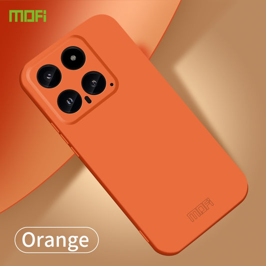 For Xiaomi 14 MOFI Qin Series Skin Feel All-inclusive PC Phone Case(Orange) - 14 Cases by MOFI | Online Shopping UK | buy2fix