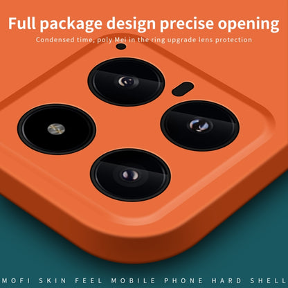 For Xiaomi 14 MOFI Qin Series Skin Feel All-inclusive PC Phone Case(Orange) - 14 Cases by MOFI | Online Shopping UK | buy2fix