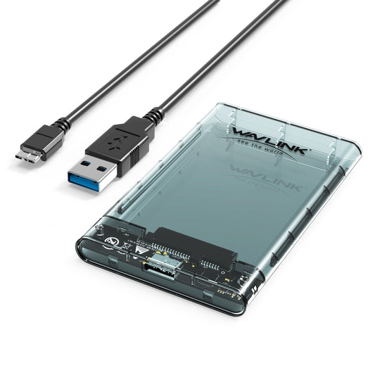WAVLINK ST239 USB3.0 Transparent SATA External Solid-state SSD 2.5-inch Mobile Hard Disk Case - HDD Enclosure by WAVLINK | Online Shopping UK | buy2fix