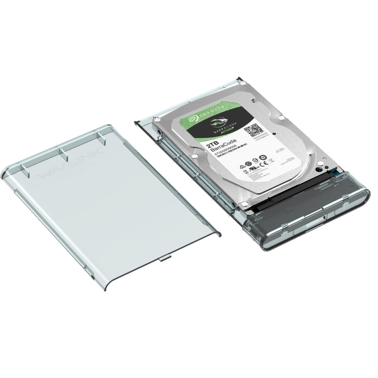 WAVLINK ST239 USB3.0 Transparent SATA External Solid-state SSD 2.5-inch Mobile Hard Disk Case - HDD Enclosure by WAVLINK | Online Shopping UK | buy2fix