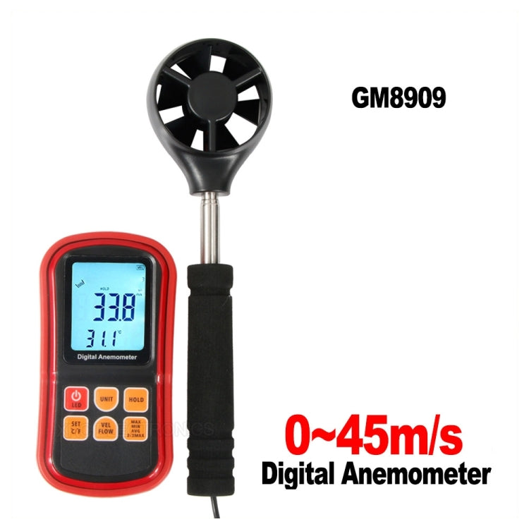 GM8909 Digital Anemometer - Tachometers & Anemometer by buy2fix | Online Shopping UK | buy2fix