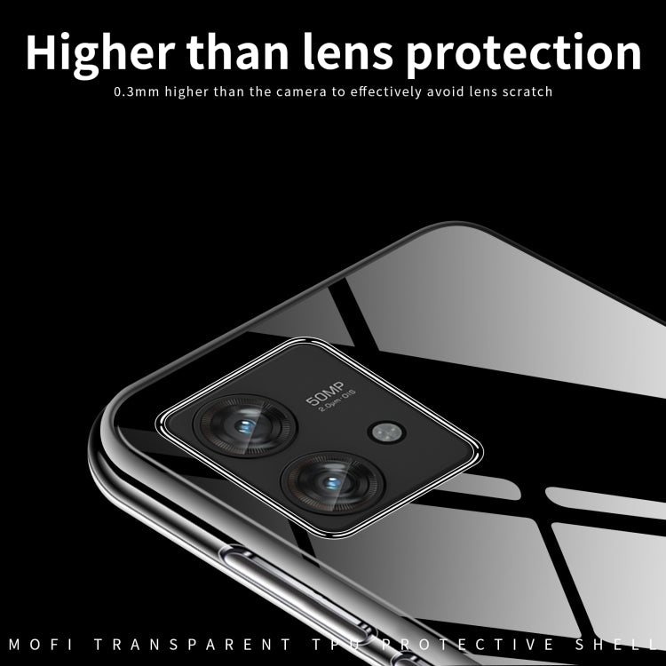 For Motorola Edge 40 5G MOFI Ming Series Ultra-thin TPU Phone Case(Transparent) - Motorola Cases by MOFI | Online Shopping UK | buy2fix