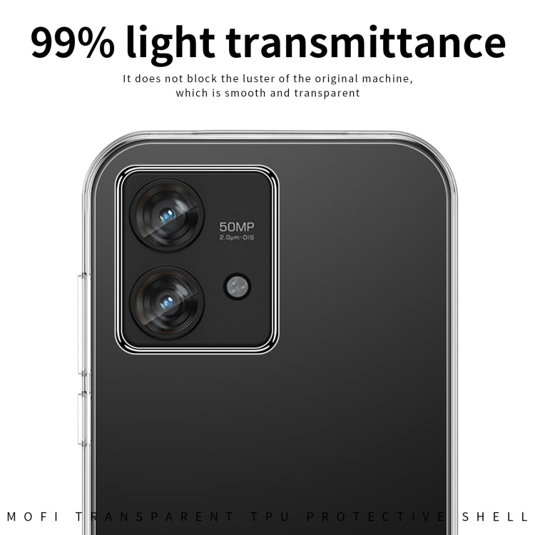 For Motorola Edge 40 5G MOFI Ming Series Ultra-thin TPU Phone Case(Transparent) - Motorola Cases by MOFI | Online Shopping UK | buy2fix