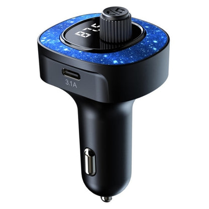 C41 Star Light Car Charger ABS Adapter FM Transmitter Bluetooth Hands-free Call MP3 Music Player - Bluetooth Car Kits by buy2fix | Online Shopping UK | buy2fix