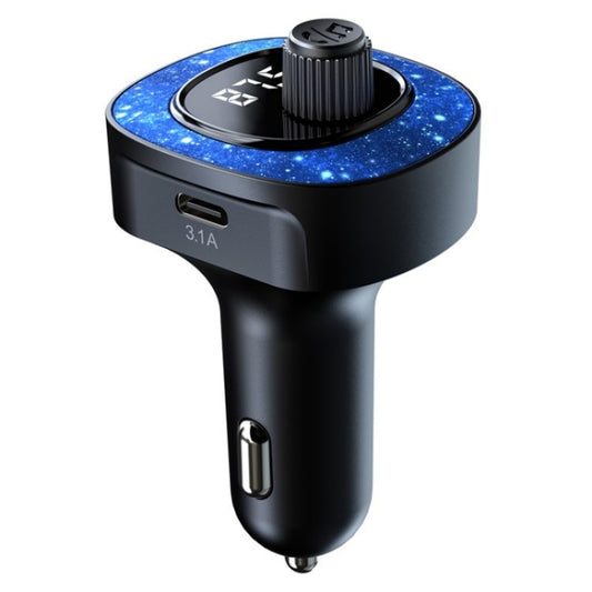 C41 Star Light Car Charger ABS Adapter FM Transmitter Bluetooth Hands-free Call MP3 Music Player - Bluetooth Car Kits by buy2fix | Online Shopping UK | buy2fix