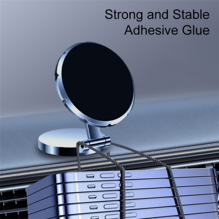 G158 360-Degree Rotating Metal Phone Stand Dashboard Folding Magnetic Car Mount(Gray) by buy2fix