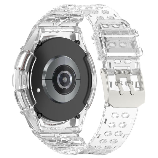 For Samsung Galaxy Watch6 Classic 43mm  R950 Glacier TPU Integrated Watch Band(Transparent) - Watch Bands by buy2fix | Online Shopping UK | buy2fix
