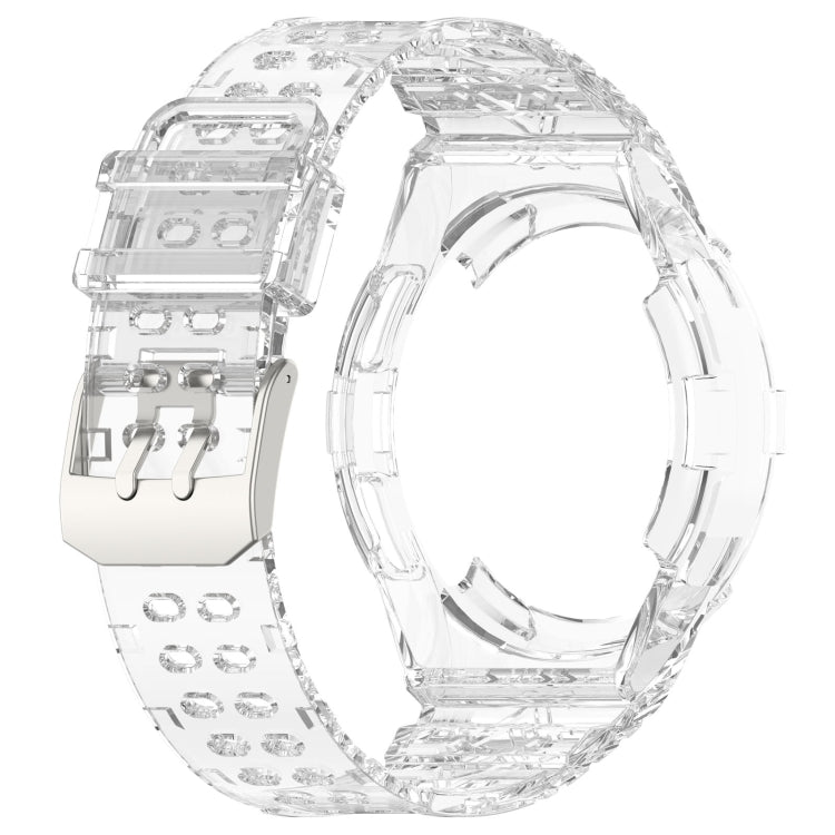 For Samsung Galaxy Watch6 Classic 43mm  R950 Glacier TPU Integrated Watch Band(Transparent) - Watch Bands by buy2fix | Online Shopping UK | buy2fix