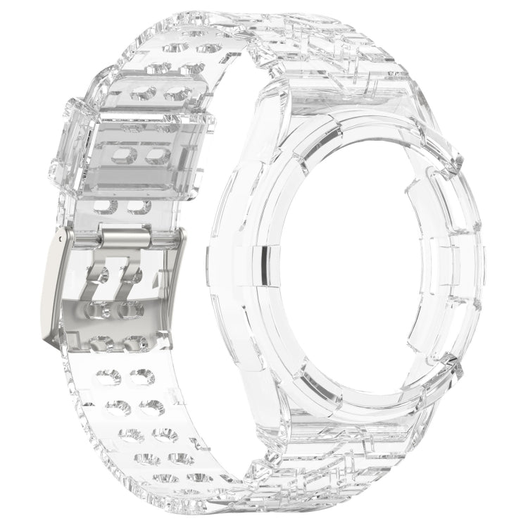 For Samsung Galaxy Watch6 Classic 43mm  R950 Glacier TPU Integrated Watch Band(Transparent) - Watch Bands by buy2fix | Online Shopping UK | buy2fix