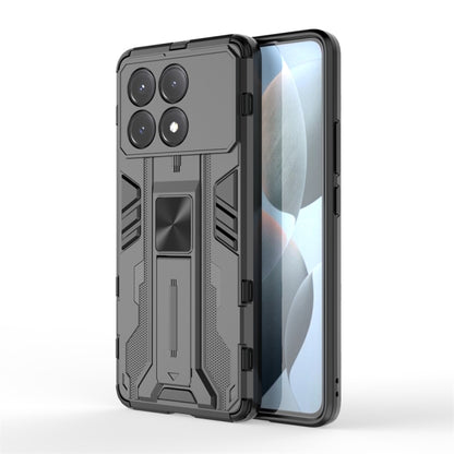 For Xiaomi Poco X6 Pro Supersonic Armor PC Hybrid TPU Phone Case(Black) - Xiaomi Cases by buy2fix | Online Shopping UK | buy2fix