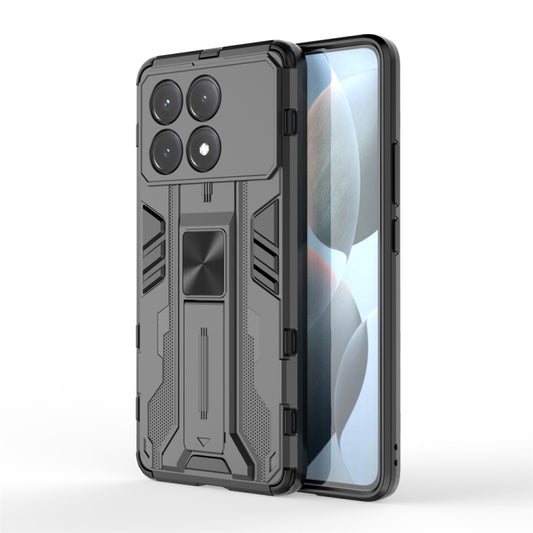 For Xiaomi Poco X6 Pro Supersonic Armor PC Hybrid TPU Phone Case(Black) - Xiaomi Cases by buy2fix | Online Shopping UK | buy2fix