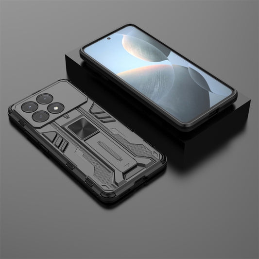 For Xiaomi Poco X6 Pro Supersonic Armor PC Hybrid TPU Phone Case(Black) - Xiaomi Cases by buy2fix | Online Shopping UK | buy2fix