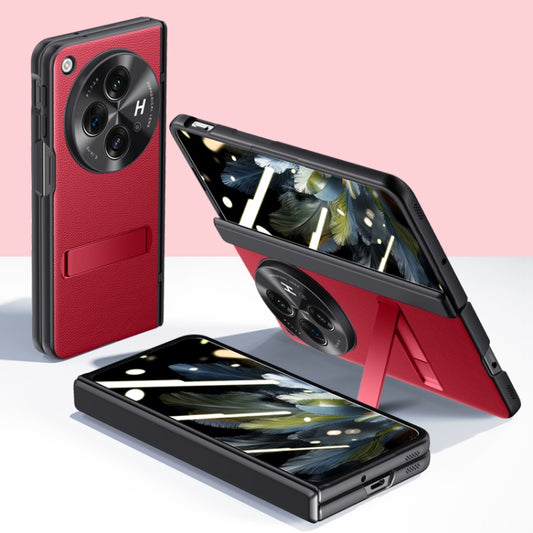For OPPO Find N3 Pioneer Skin-Feel Case-film Integral Hinge Shockproof Phone Case(Red) - OPPO Cases by buy2fix | Online Shopping UK | buy2fix