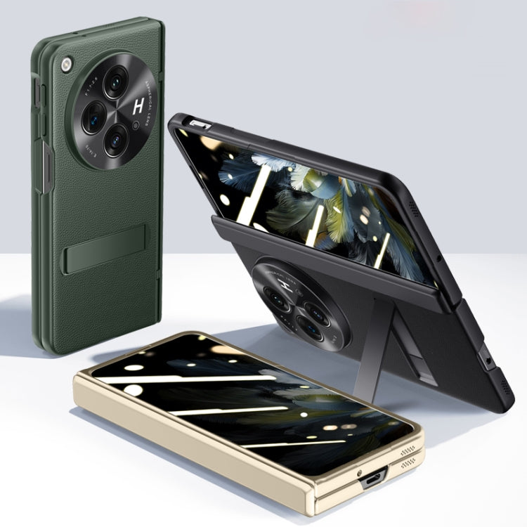For OPPO Find N3 Pioneer Skin-Feel Case-film Integral Hinge Shockproof Phone Case(Green) - OPPO Cases by buy2fix | Online Shopping UK | buy2fix