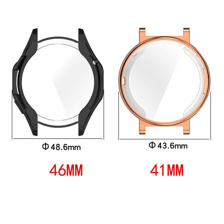 For Huawei Watch GT4 46mm Full Coverage TPU Electroplated Watch Protective Case(Transparent White) by buy2fix
