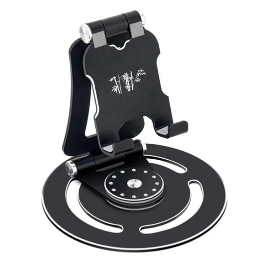 G60 Portable Folding 360-Degree Rotating Desktop Phone Tablet Holder(Black) - Stand by buy2fix | Online Shopping UK | buy2fix