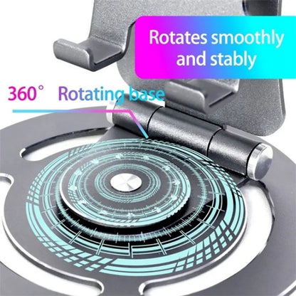 G60 Portable Folding 360-Degree Rotating Desktop Phone Tablet Holder(Grey) - Stand by buy2fix | Online Shopping UK | buy2fix