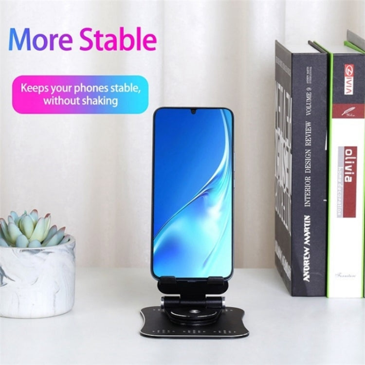 G61 Portable Folding 360-Degree Rotating Desktop Phone Holder(Black) - Stand by buy2fix | Online Shopping UK | buy2fix