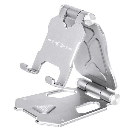 G55 Adjustable Bracket Large Size Folding Desktop Mobile Phone Holder(Silver)