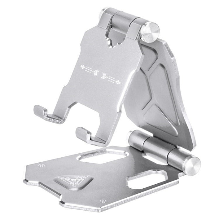 G52 Adjustable Bracket Small Size Folding Desktop Mobile Phone Holder(Silver) - Stand by buy2fix | Online Shopping UK | buy2fix