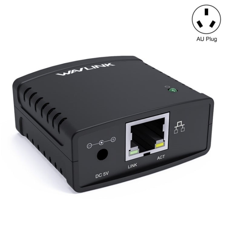 WAVLINK NU72P11 100Mbps Network Print Server USB 2.0 Network Printer Power Adapter(AU Plug) - Power Adapter by WAVLINK | Online Shopping UK | buy2fix