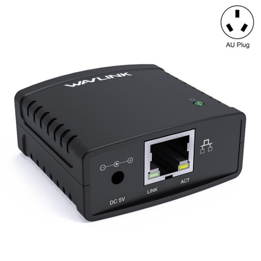 WAVLINK NU72P11 100Mbps Network Print Server USB 2.0 Network Printer Power Adapter(AU Plug) - Power Adapter by WAVLINK | Online Shopping UK | buy2fix