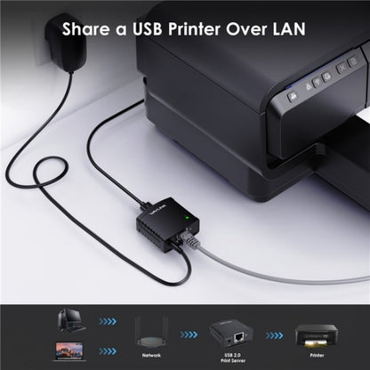 WAVLINK NU72P11 100Mbps Network Print Server USB 2.0 Network Printer Power Adapter(AU Plug) - Power Adapter by WAVLINK | Online Shopping UK | buy2fix