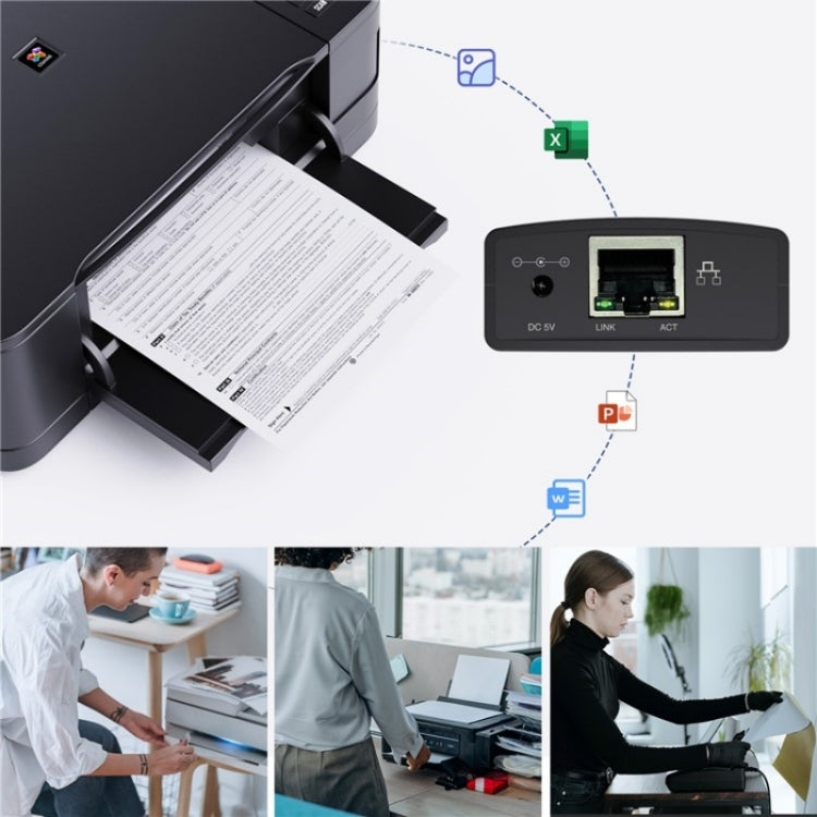 WAVLINK NU72P11 100Mbps Network Print Server USB 2.0 Network Printer Power Adapter(AU Plug) - Power Adapter by WAVLINK | Online Shopping UK | buy2fix