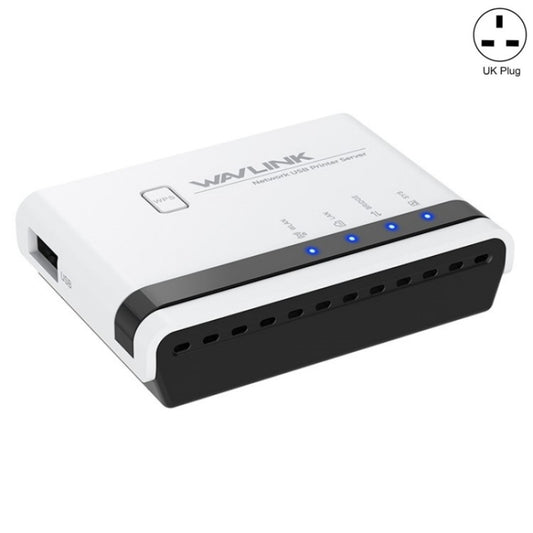 WAVLINK NU516U1 USB2.0 Wireless Printer Server With 10 / 100Mbps LAN / Bridge WiFi(UK Plug) - Power Adapter by WAVLINK | Online Shopping UK | buy2fix