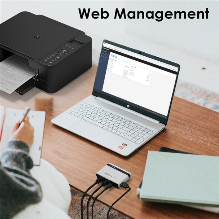 WAVLINK NU516U1 USB2.0 Wireless Printer Server With 10 / 100Mbps LAN / Bridge WiFi(EU Plug) - Power Adapter by WAVLINK | Online Shopping UK | buy2fix