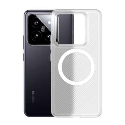 For Xiaomi 14 MagSafe Frosted PP Shockproof Phone Case(White) - Xiaomi Cases by buy2fix | Online Shopping UK | buy2fix