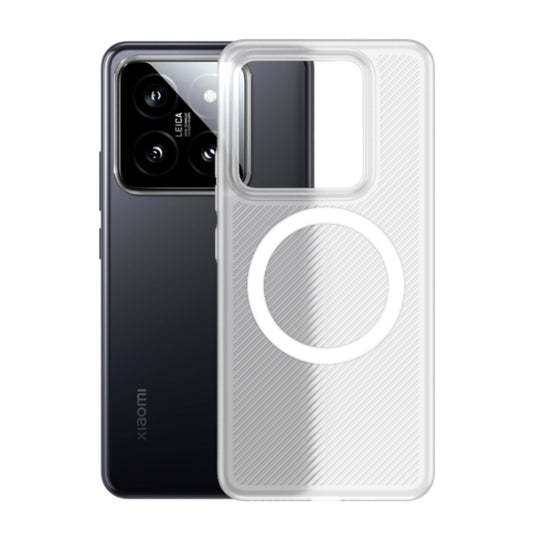 For Xiaomi 14 MagSafe Frosted PP Shockproof Phone Case(White) - Xiaomi Cases by buy2fix | Online Shopping UK | buy2fix
