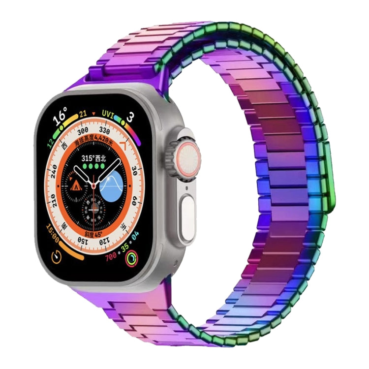 For Apple Watch Ultra 49mm Bamboo Magnetic Stainless Steel Metal Watch Strap(Color) by buy2fix