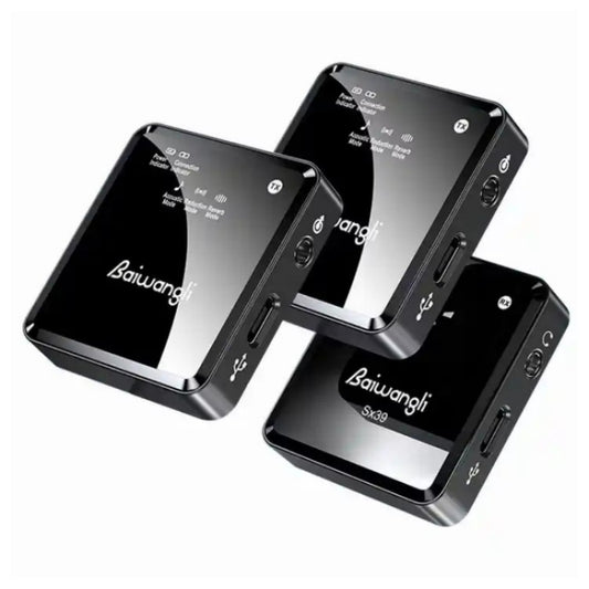 SX39 For iPhone Lavalier Wireless Noise Reduction Microphone with Dual Transmitter + Receiver - Microphone by buy2fix | Online Shopping UK | buy2fix