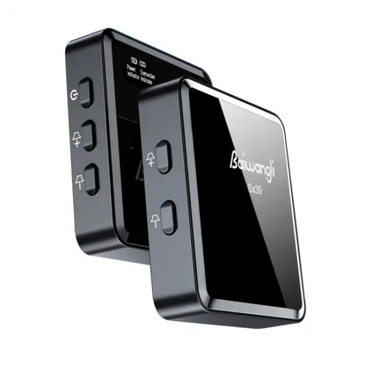 SX39 For iPhone Lavalier Wireless Noise Reduction Microphone with Dual Transmitter + Receiver - Microphone by buy2fix | Online Shopping UK | buy2fix