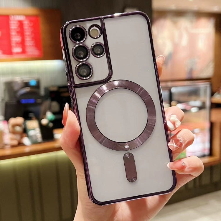 For Samsung Galaxy S20+ 5G MagSafe Electroplating TPU Phone Case(Purple) by buy2fix