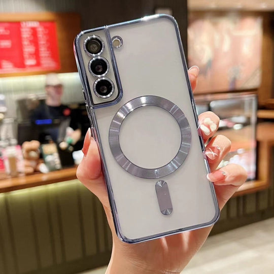 For Samsung Galaxy Note10  MagSafe Electroplating TPU Phone Case(Sierra Blue)