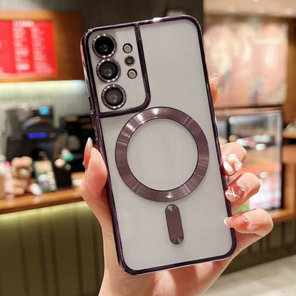 For Samsung Galaxy Note10+ MagSafe Electroplating TPU Phone Case(Purple) by buy2fix