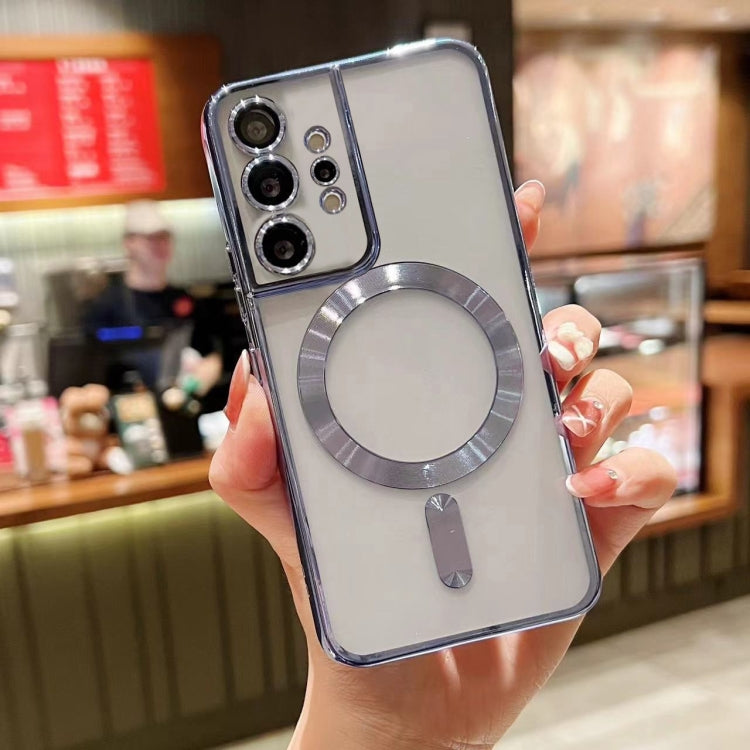 For Samsung Galaxy Note10+ MagSafe Electroplating TPU Phone Case(Sierra Blue) by buy2fix