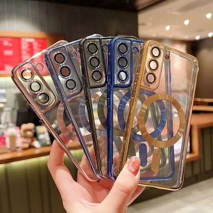 For Samsung Galaxy Note10+ MagSafe Electroplating TPU Phone Case(Black) by buy2fix