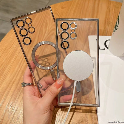 For Samsung Galaxy S20 FE 5G MagSafe Electroplating TPU Phone Case(Black) by buy2fix