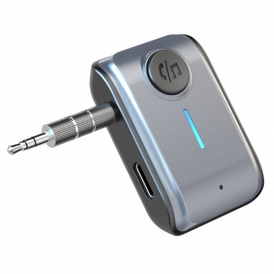 With Type-C Input TF Card Slot Hands-Free AUX Car Bluetooth Receiver - Bluetooth Car Kits by buy2fix | Online Shopping UK | buy2fix