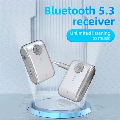 With Type-C Input TF Card Slot Hands-Free AUX Car Bluetooth Receiver - Bluetooth Car Kits by buy2fix | Online Shopping UK | buy2fix