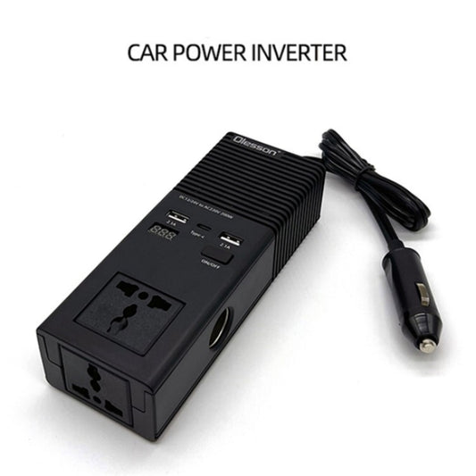 12V to 220V Car Power Inverter 200W Power Socket Car Cigarette Lighter Charger - Car Charger by buy2fix | Online Shopping UK | buy2fix