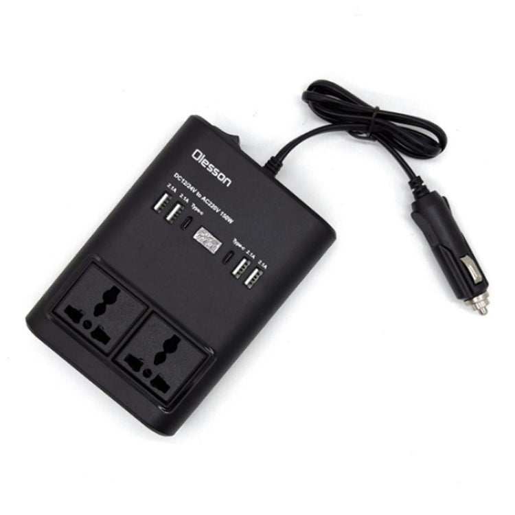 Car 150W Power Socket Cigarette Lighter Car Charger 4USB+2Type-C Car Power Inverter - Car Charger by buy2fix | Online Shopping UK | buy2fix