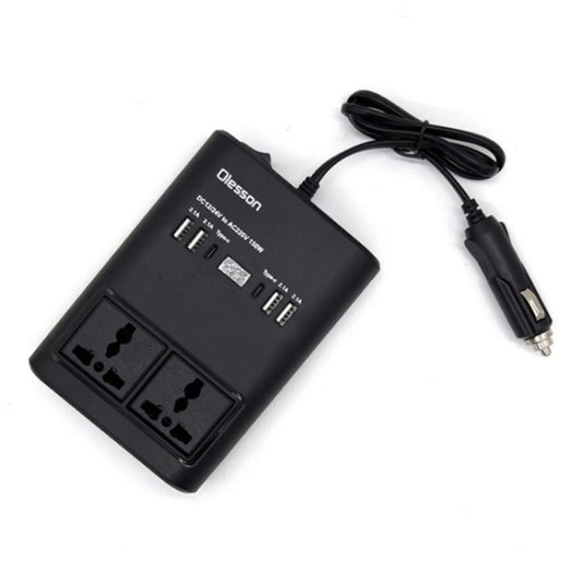 Car 150W Power Socket Cigarette Lighter Car Charger 4USB+2Type-C Car Power Inverter - Car Charger by buy2fix | Online Shopping UK | buy2fix