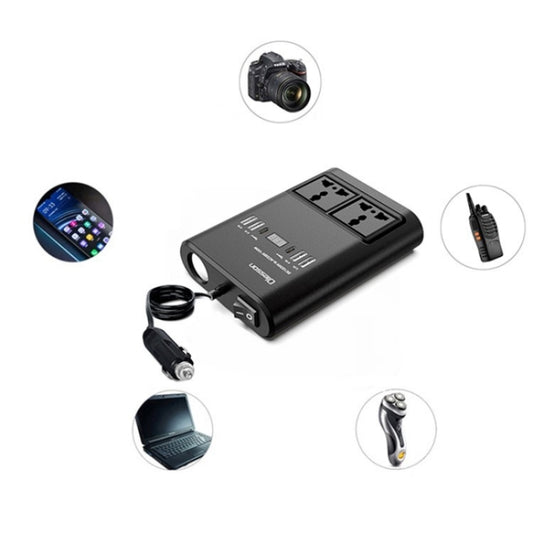 Car 150W Power Socket Cigarette Lighter Car Charger 4USB+2Type-C Car Power Inverter - Car Charger by buy2fix | Online Shopping UK | buy2fix